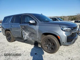 2021 Chevrolet Tahoe Commercial with VIN 1GNSCLED3MR382076, listed as a Copart auction lot 48526775 with 45,306 mi miles and Salvage title. Bid and sale history available at DreamBid. Image 4.