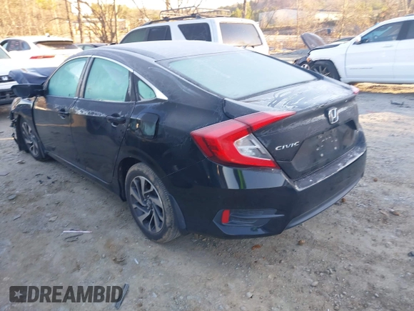2016 Honda Civic Sedan EX with VIN 2HGFC2F75GH573985, listed as a IAAI auction lot 41161648 with 106,687 mi miles. Bid and sale history available at carsss.com. Image 3.