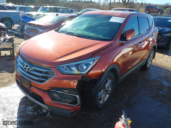 2017 Hyundai Santa Fe Sport 2.4L with VIN 5XYZT3LB6HG487787, listed as a IAAI auction lot 41460500 with 95,473 mi miles. Bid and sale history available at carsss.com. Image 17.