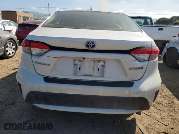 2021 Toyota Corolla Hybrid LE with VIN JTDEAMDE5MJ008370, listed as a Copart auction lot 52158845 with 148,071 mi miles and Salvage Title. Bid and sale history available at carsss.com. Image 6.