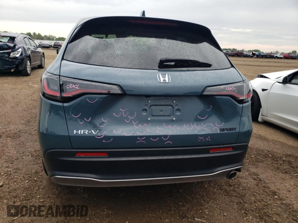 2024 Honda HR-V Sport с VIN 3CZRZ2H56RM761256, выставлен на аукционе Copart как лот 61524145 с пробегом 20 186 миль миль и Списание • Salvage title. История ставок и продаж доступна на DreamBid. Изображение 6.