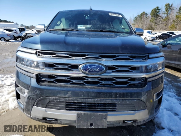 2024 Ford Expedition Max Platinum с VIN 1FMJK1M88REA39306, выставлен на аукционе Copart как лот 46135145 с пробегом 5 357 миль миль и Списание • Salvage title. История ставок и продаж доступна на DreamBid. Изображение 5.