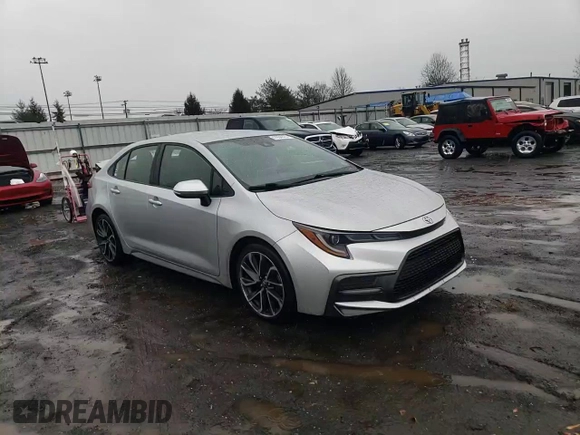 2020 Toyota Corolla SE with VIN JTDS4RCE4LJ021618, listed as a Copart auction lot 47934875 with 88,950 mi miles and Salvage Title. Bid and sale history available at DreamBid. Image 10.