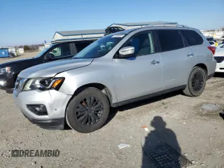 2017 Nissan Pathfinder SV with VIN 5N1DR2MM7HC667749, listed as a Copart auction lot 44380055 with 181,914 mi miles and Salvage Title. Bid and sale history available at carsss.com. Image 1.