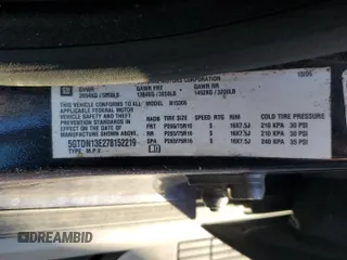 2007 Hummer H3 SUV with VIN 5GTDN13E278152219, listed as a Copart auction lot 76464864 with 205,112 mi miles and Salvage Title. Bid and sale history available at DreamBid. Image 16.