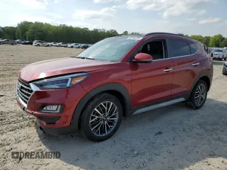 2021 Hyundai Tucson Ultimate with VIN KM8J33AL7MU373598, listed as a Copart auction lot 53248735 with 45,423 mi miles and Salvage title. Bid and sale history available at DreamBid. Image 1.