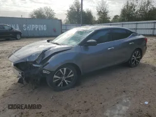 2018 Nissan Maxima S with VIN 1N4AA6AP6JC396666, listed as a Copart auction lot 47145545 with 129,198 mi miles and Salvage Title. Bid and sale history available at DreamBid. Image 1.