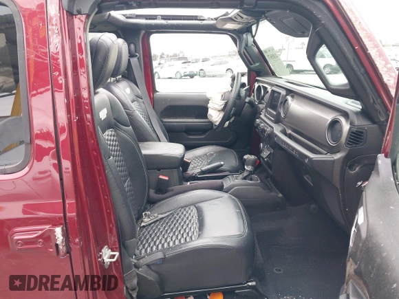2021 Jeep Wrangler Unlimited Willys with VIN 1C4HJXDN5MW840857, listed as a IAAI auction lot 41885671 with 19,709 mi miles and . Bid and sale history available at DreamBid. Image 5.
