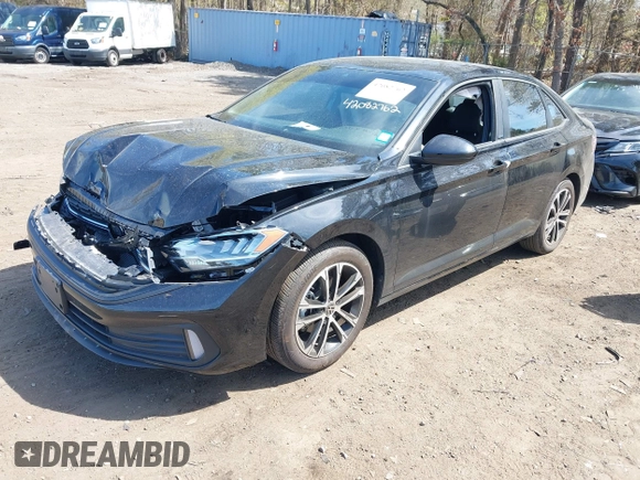 2024 Volkswagen Jetta Sport with VIN 3VWBM7BU6RM011808, listed as a IAAI auction lot 42082762 with 4,656 mi miles and . Bid and sale history available at DreamBid. Image 17.