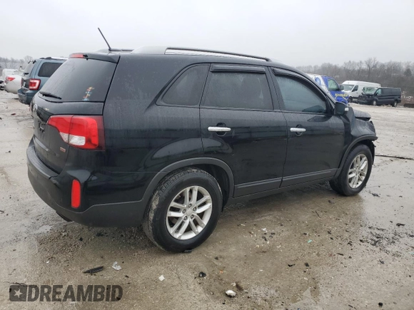 2014 Kia Sorento LX with VIN 5XYKT4A70EG490296, listed as a Copart auction lot 43178465 with 182,638 mi miles and Salvage Title. Bid and sale history available at carsss.com. Image 3.