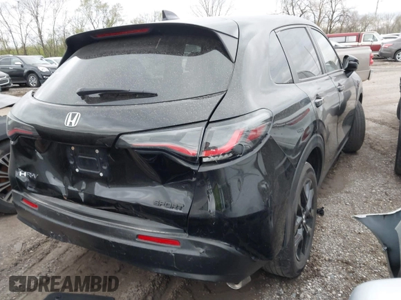 2024 Honda HR-V Sport with VIN 3CZRZ2H55RM742570, listed as a IAAI auction lot 41984710 with 25,515 mi miles and . Bid and sale history available at DreamBid. Image 4.
