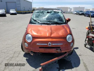2012 FIAT 500 Pop with VIN 3C3CFFDR8CT260634, listed as a Copart auction lot 57174845 with 106,905 mi miles and Salvage title. Bid and sale history available at DreamBid. Image 5.