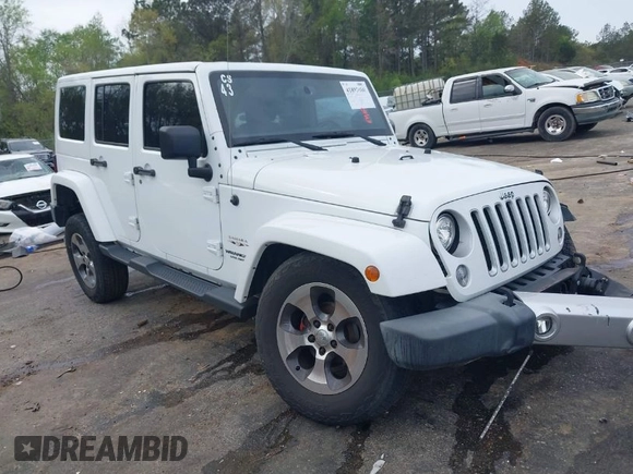 2017 Jeep Wrangler Unlimited Sahara with VIN 1C4BJWEG3HL752719, listed as a IAAI auction lot 41892600 with 127,486 mi miles. Bid and sale history available at carsss.com. Image 1.