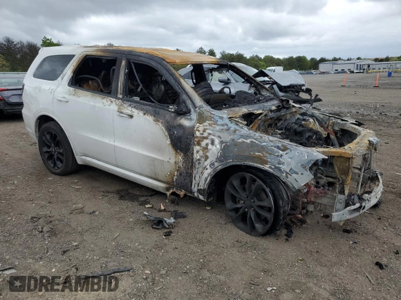 2018 Dodge Durango GT with VIN 1C4RDJDG7JC329545, listed as a Copart auction lot 57841145 with Not provided miles and Salvage title. Bid and sale history available at DreamBid. Image 4.