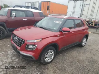 2020 Hyundai Venue SEL with VIN KMHRC8A36LU015522, listed as a Copart auction lot 53579694 with 43,841 mi miles and Salvage Title. Bid and sale history available at carsss.com. Image 1.