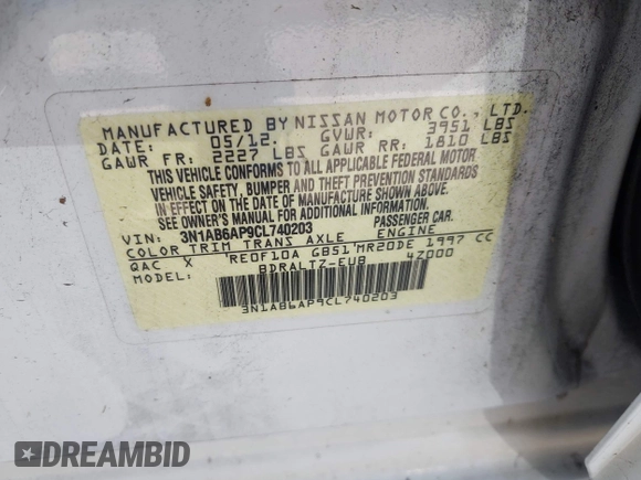 2014 Nissan Note SV с VIN 3N1CE2CPXEL365740, выставлен на аукционе IAAI как лот 42412366 с пробегом 210 932 миль миль и . История ставок и продаж доступна на DreamBid. Изображение 9.