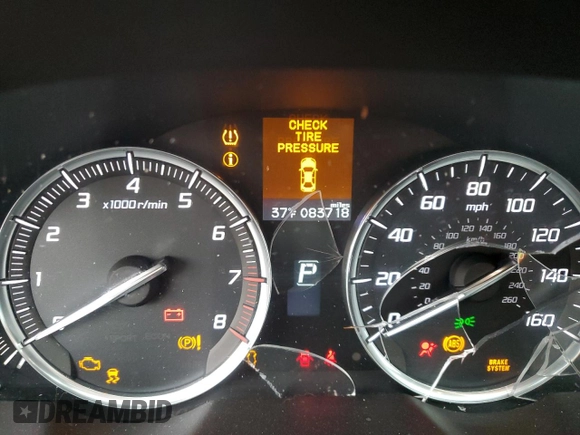 2016 Acura TLX V6 with VIN 19UUB2F39GA003378, listed as a Copart auction lot 43753795 with 83,718 mi miles and Non Repairable. Bid and sale history available at carsss.com. Image 9.