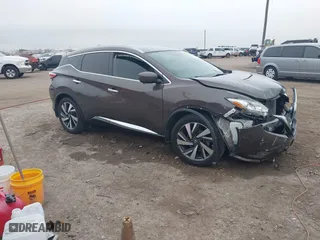2018 Nissan Murano Platinum with VIN 5N1AZ2MG3JN187408, listed as a IAAI auction lot 41536060 with 76,476 mi miles. Bid and sale history available at carsss.com. Image 1.