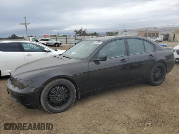2003 BMW 7 Series 745i with VIN WBAGL63463DP64498, listed as a Copart auction lot 82183384 with 120,003 mi miles and Clean title. Bid and sale history available at DreamBid. Image 1.