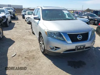 2015 Nissan Pathfinder Platinum z VIN 5N1AR2MM9FC666263, wystawiony jako IAAI lot #41647095 z przebiegiem 171 030 mil mil oraz . Historia ofert i sprzedaży dostępna na DreamBid. Obrazek 1.