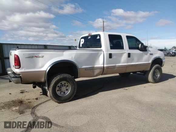 1999 Ford Super Duty F-250 XL with VIN 1FTNW21F0XEA24718, listed as a Copart auction lot 44987595 with 327,455 mi miles and Salvage Title. Bid and sale history available at carsss.com. Image 3.