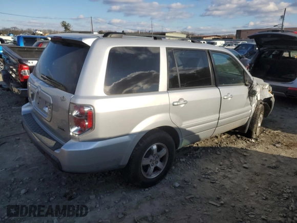 2006 Honda Pilot EX-L with VIN 2HKYF18786H544413, listed as a Copart auction lot 82155654 with 80,434 mi miles and Salvage Title. Bid and sale history available at DreamBid. Image 3.