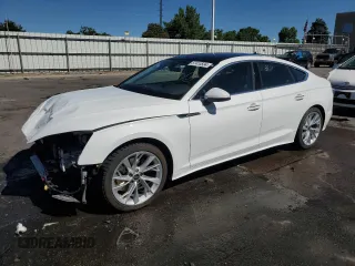 2023 Audi A5 Sportback Premium Plus with VIN WAUCBCF5XPA036078, listed as a Copart auction lot 57410534 with 12,848 mi miles and Salvage Title. Bid and sale history available at carsss.com. Image 1.