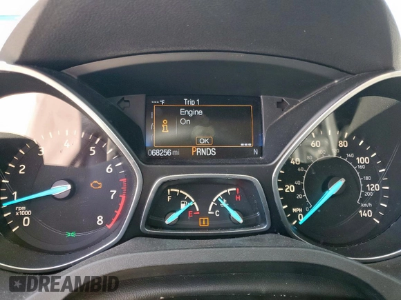2017 Ford Escape Titanium with VIN 1FMCU0JD3HUA31410, listed as a Copart auction lot 52729025 with 68,256 mi miles and Salvage Title. Bid and sale history available at DreamBid. Image 9.