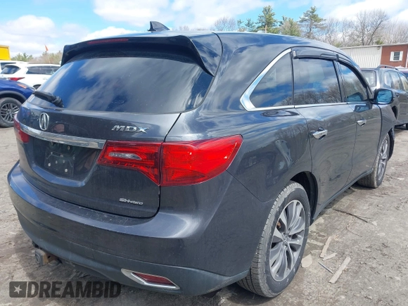 2014 Acura MDX Technology z VIN 5FRYD4H4XEB018860, wystawiony jako IAAI lot #42051713 z przebiegiem 154 690 mil mil oraz . Historia ofert i sprzedaży dostępna na DreamBid. Obrazek 4.