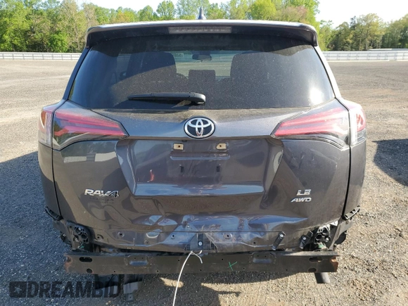 2018 Toyota RAV4 LE with VIN JTMBFREV0JJ224932, listed as a Copart auction lot 53895615 with 52,889 mi miles and Salvage Title. Bid and sale history available at DreamBid. Image 6.