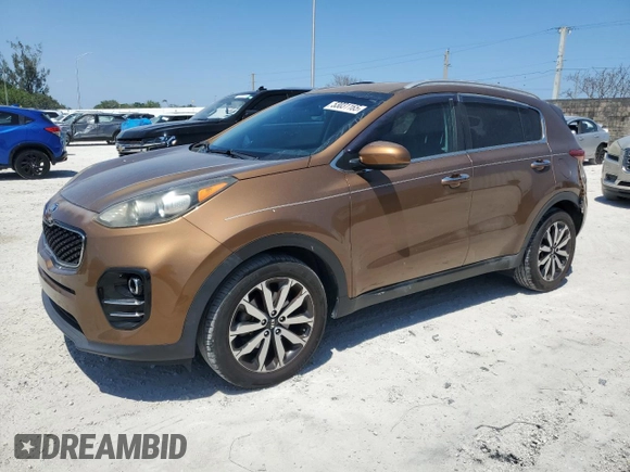 2017 Kia Sportage EX with VIN KNDPN3ACXH7169164, listed as a Copart auction lot 53031165 with 51,793 mi miles and Salvage Title. Bid and sale history available at carsss.com. Image 1.