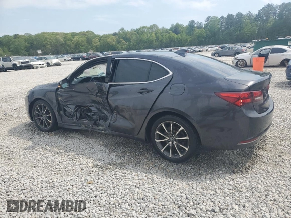 2015 Acura TLX Technology with VIN 19UUB3F53FA000885, listed as a Copart auction lot 52609935 with 120,971 mi miles and Salvage title. Bid and sale history available at DreamBid. Image 2.