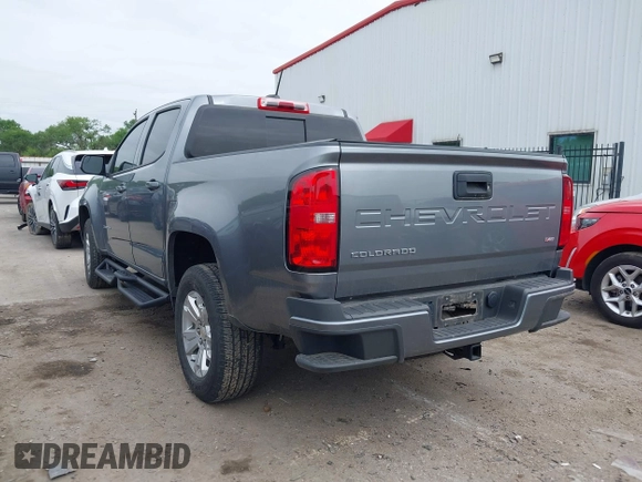 2022 Chevrolet Colorado 2WD LT with VIN 1GCGSCEN1N1316636, listed as a IAAI auction lot 41915633 with 17,450 mi miles and . Bid and sale history available at DreamBid. Image 3.