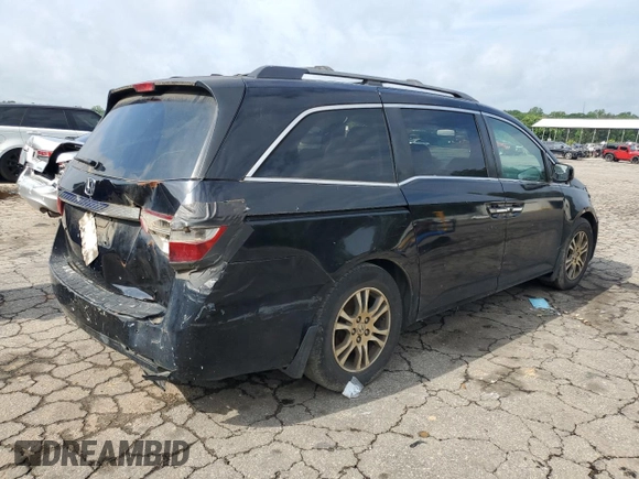 2012 Honda Odyssey EX-L with VIN 5FNRL5H63CB025470, listed as a Copart auction lot 55162605 with 189,826 mi miles and Clean Title. Bid and sale history available at carsss.com. Image 3.