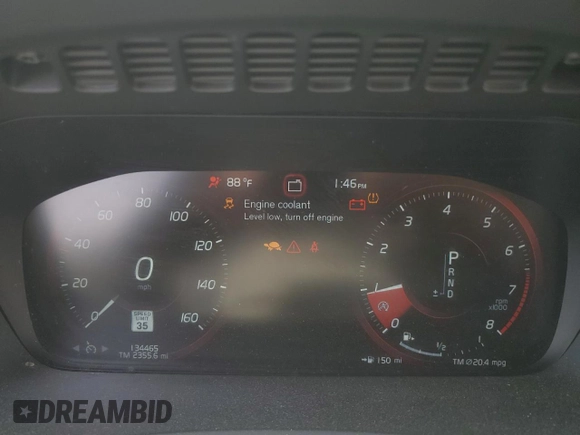 2016 Volvo XC90 T6 Momentum with VIN YV4A22PK1G1039621, listed as a Copart auction lot 51615595 with 134,465 mi miles and Salvage Title. Bid and sale history available at DreamBid. Image 9.