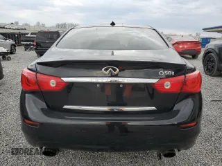 2015 Infiniti Q50 Premium with VIN JN1BV7AP7FM356321, listed as a Copart auction lot 50484505 with 141,310 mi miles and Salvage Title. Bid and sale history available at carsss.com. Image 6.