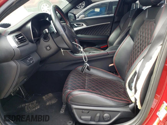 2019 Genesis G70 Advanced z VIN KMTG44LAXKU027461, wystawiony jako Copart lot #48958295 z przebiegiem 45 702 mil mil oraz Szkoda całkowita • Salvage title. Historia ofert i sprzedaży dostępna na DreamBid. Obrazek 7.