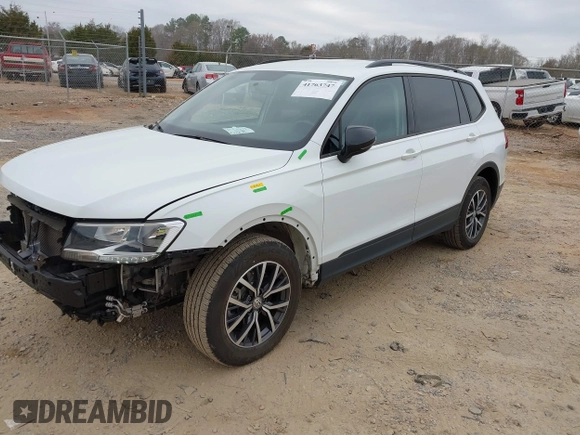 2021 Volkswagen Tiguan S with VIN 3VV1B7AX5MM086946, listed as a IAAI auction lot 41763747 with 41,713 mi miles and . Bid and sale history available at DreamBid. Image 18.