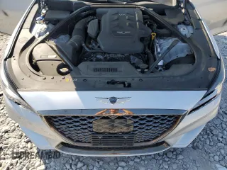 2019 Genesis G80 3.8L with VIN KMTFN4JE8KU322962, listed as a Copart auction lot 75185754 with 88,469 mi miles and Salvage Title. Bid and sale history available at carsss.com. Image 12.