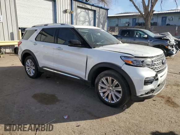 2022 Ford Explorer Limited with VIN 1FMSK8FH1NGA43898, listed as a Copart auction lot 87328924 with 37,273 mi miles and Salvage Title. Bid and sale history available at carsss.com. Image 4.