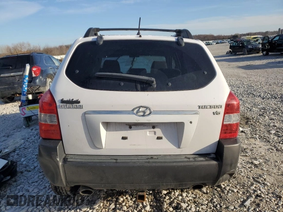 2006 Hyundai Tucson GLS with VIN KM8JN12D06U378392, listed as a Copart auction lot 50399745 with 0 mi miles and Clean Title. Bid and sale history available at carsss.com. Image 6.