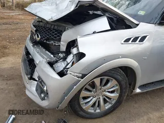 2015 Infiniti QX80 with VIN JN8AZ2NE1F9083991, listed as a IAAI auction lot 41835516 with 1 mi miles. Bid and sale history available at carsss.com. Image 6.