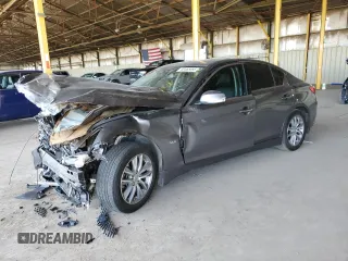 2017 Infiniti Q50 Premium z VIN JN1EV7AP7HM733505, wystawiony jako Copart lot #53465695 z przebiegiem 72 701 mil mil oraz Szkody całkowita. Historia ofert i sprzedaży dostępna na DreamBid. Obrazek 1.