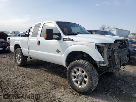 2011 Ford F-250 XL with VIN 1FT7X2BT8BEA48252, listed as a Copart auction lot 45029345 with 192,987 mi miles and Salvage Title. Bid and sale history available at DreamBid. Image 4.