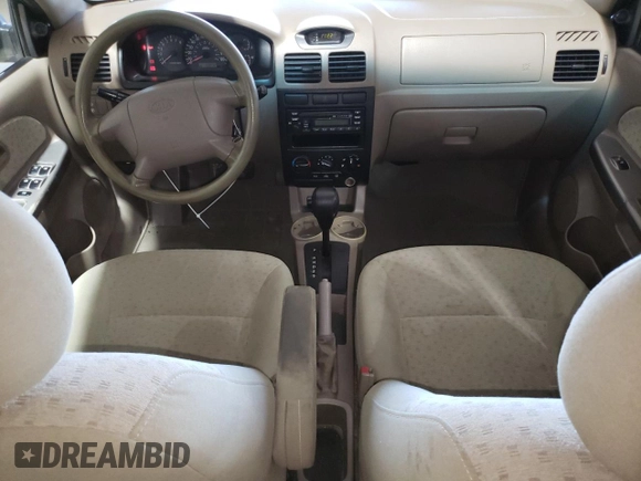 2004 Kia Rio with VIN KNADC165846199316, listed as a Copart auction lot 51158965 with 158,978 mi miles and Salvage Title. Bid and sale history available at carsss.com. Image 8.
