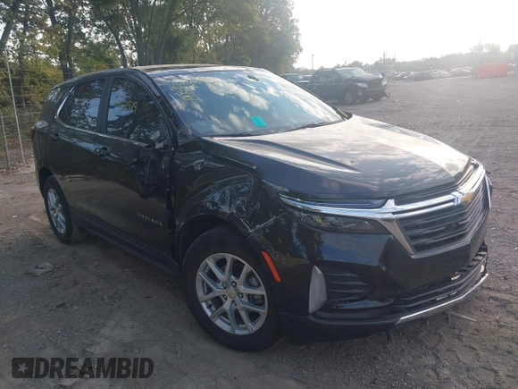 2024 Chevrolet Equinox LT with VIN 3GNAXKEG0RL212910, listed as a IAAI auction lot 40262979 with 10,243 mi miles. Bid and sale history available at carsss.com. Image 1.