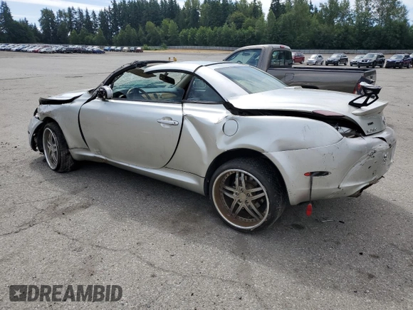 2002 Lexus SC 430 with VIN JTHFN48Y620014211, listed as a Copart auction lot 62884425 with Not provided miles and Salvage title. Bid and sale history available at DreamBid. Image 2.