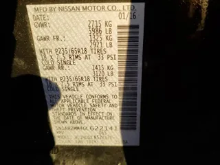 2016 Nissan Pathfinder SV with VIN 5N1AR2MM4GC622141, listed as a Copart auction lot 78457744 with 159,280 mi miles and Salvage Title. Bid and sale history available at carsss.com. Image 13.