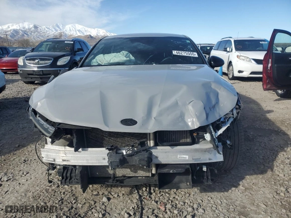 2021 Kia K5 GT-Line with VIN 5XXG64J26MG055058, listed as a Copart auction lot 46275555 with 77,052 mi miles and Salvage Title. Bid and sale history available at carsss.com. Image 5.