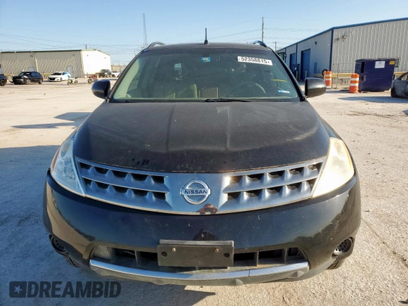 2007 Nissan Murano SL z VIN JN8AZ08T67W500653, wystawiony jako Copart lot #52358815 z przebiegiem 149 752 mil mil oraz Czysty tytuł • Clean title. Historia ofert i sprzedaży dostępna na DreamBid. Obrazek 5.